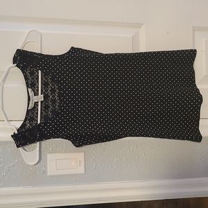 Black and White Polka Dot Tank Top